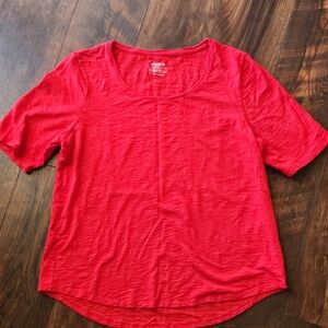Chico's Scarlet-Red Short Sleeve Tee